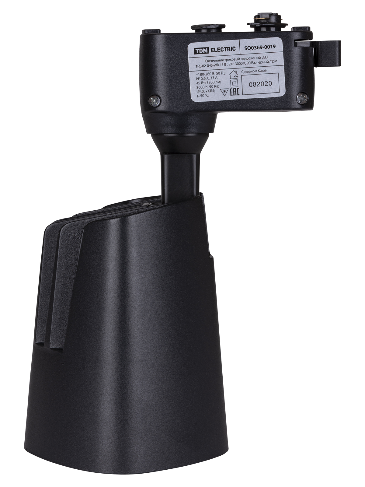 Светильник трековый однофазный LED TRL-02-045-WB 45 Вт, 24°, 3000 К, 90 Ra, черный, TDM