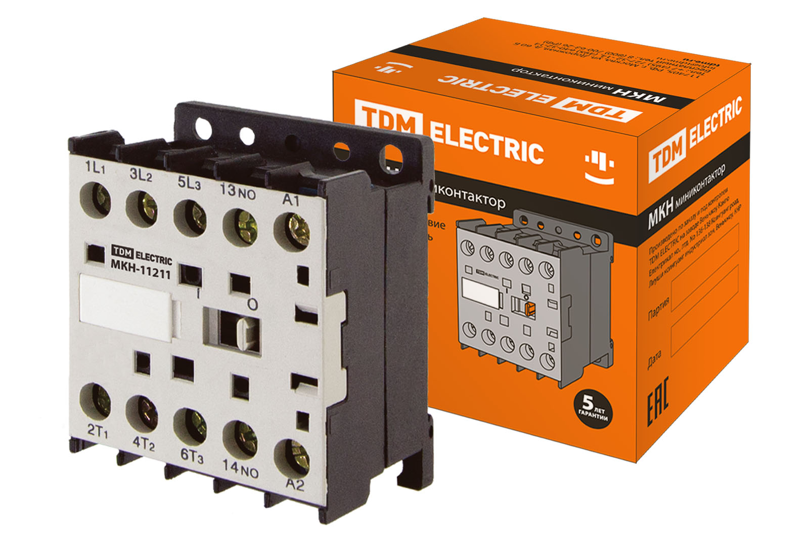 Миниконтактор МКН-11211 12А 400В 1НЗ TDM